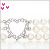 Pixelated heart-shaped frame with pearls and pink hearts, transitioning to display 'Kailah' text.