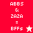 Pixelated text and star icons on red, pink, and cream backgrounds with visible animation changes.