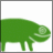 Green pixelated chameleon on white background with green text 'OriginalIcons.com' on dark green background.