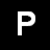 A 2x2 contact sheet of four white capital letters on a black background, arranged as P I in the top row and M P in the bottom row.