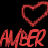 Static pixelated icon featuring red text and a heart symbol on dark background.
