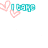 Pixelated icon with teal 'I CARE' text, purple 'REQUESTS', and gray 'TO JUST ASK' text over white background with pink heart symbols.
