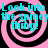 Four identical display a pink and black spiral background with cyan text reading 'Look into the spiney thing!'