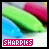 Six display a static image of three colored markers with the text 'SHARPIES' in different colors and styles