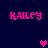 Pixelated pink text 'KAILFY' appears in four corners of a dark blue background with two pixel hearts, one bright pink and one purple.