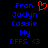 Two identical blue text lists on black background with red heart symbol above first list's top name.
