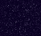 Dark blue background with scattered white and light purple pixelated dots resembling stars, no visible text or distinct shapes.
