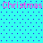 A static digital image with cyan background, blue dots, and pink text reading "Christmas Christmas" in two