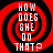 Red and black spiral background with white text reading HOW DOES SHE DO THAT? in four identical arranged in a