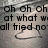 A static image with a textured gray background, featuring three lines of black text and two heart-shaped outlines.
