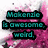A four- of pixelated images with teal text overlays on various backgrounds including pink flowers, a cat, and grass
