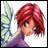 A pixelated anime-style character with red hair and a purple top on the left, next to stylized text reading "Anime IM" and "COM" on a black background.