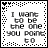 A 3x3 contact sheet of animated frames showing a pixelated text-based animation with changing red accents on the word 'to' and 'her'.