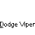 Red Dodge Viper car icons in multiple pixelated views with text labels below each view.