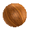 identical brown circular icons with diagonal striped patterns on a gray background