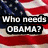 American flag background with six text displaying political campaign phrases in black and white
