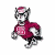 A pixelated mascot icon with a red outfit and green text logo on the right side of a contact sheet layout.