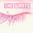 Animated sequence of pink text phrases over a wavy line background with small X marks, each phrase changing in the same