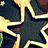 A four- shows a star, a peace sign, hands holding a heart, and the word 'trust' in pink text