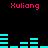 Pixelated text and cyan bar graphs on black background with four instances of 'Xuliang' in pink.