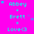 Bright pink background with cyan text and small purple stars, displaying repeated 'Abbey + Brett = Love<3' phrases in a