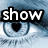 six showing a close-up of a blue-eyed person's face with text overlays changing