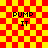 Red and yellow checkered background with "PUMP IT" text in black, showing sequential animation frames of a circular distortion effect expanding outward from the center-right.