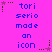 A static image with a bright pink background displays repeated text and star icons in blue and green.