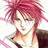 A 48x48 pixel buddy icon featuring a character with spiky red hair and closed eyes on the left, paired with "Anime IM" text in white pixelated font on black background on the right.