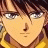 A pixelated anime-style character face on the left side of a contact sheet, with