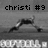 A grayscale animated icon shows a baseball player in a sliding pose with text labels 'christi #9', 'cougars', and '2nd base' above and below the action.
