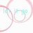 Animated icon with pink circular outlines and cyan text phrases over a white background, transitioning between four distinct text states.