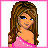 Pixel art contact sheet showing a 4x3 grid of animated frames featuring a cartoon girl character and text elements with pink accents.