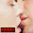 six shows a person's face with mouth movements and red text blocks, each displaying distinct lip positions