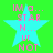 A static image with a bright green background featuring four identical cyan star shapes, each overlaid with pink pixelated text reading "IM @... STAR N... U NOT" in vertical alignment.