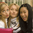 Three people in a group pose with a red device, text overlays read "1 of our favorites movies" and "Bring it on all or nothing" on red and gray backgrounds.