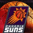 A pixelated image shows a basketball with 'Suns' text and a sun symbol, next to blue background with cyan text reading 'Philip is BALLIN!!!!!'.