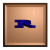 A sequence of showing a blue letter R on a brown background, with increasing clarity and detail from left to right