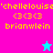 Pixelated text and symbols on a split background with a star icon changing color between frames.