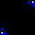 Pixel art animation featuring repeated 'i love my music' text in green, pink, and cyan with small white candle icons on black background.