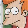 Cartoon character with orange hair, large round glasses, and a slight smile, cropped to show head and shoulders.