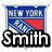 Pixelated icon features 'NEW YORK' text above a blue and red graphic with a checkered pattern, and 'Smith' text below in bold black outline.