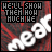25 identical showing a red and black background with white text reading "WE'LL SHOW THEM HOW MUCH WE" in the top-left corner, each containing a large blurred white word across the center