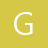A pixelated white capital letter G on a solid mustard-yellow background with no additional elements.
