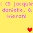 Yellow background with pink pixelated text reading "i <3 jacquei <3 jacquie danielle, & danielle, & kieran!" repeated twice, featuring red and orange heart icons.