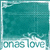 A teal background with white wave patterns and partial text overlays including "onas love" and "HATEE" in bold black-outlined letters.