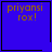 Blue square icon with orange text 'priyansi rox!' and a black heart symbol in the bottom-right corner.
