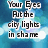 Pixelated text reads 'Your Eyes Put the city lights in shame' over a blue and white gradient background with visible pixelation.