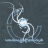 Pixelated icon of a white and light blue abstract figure with flowing lines against a dark gray background.