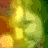 Four distinct pixelated scenes arranged in a : top-left green foliage, top-right sliced vegetable, bottom-left beach with waves, bottom-right pink pig-like figure